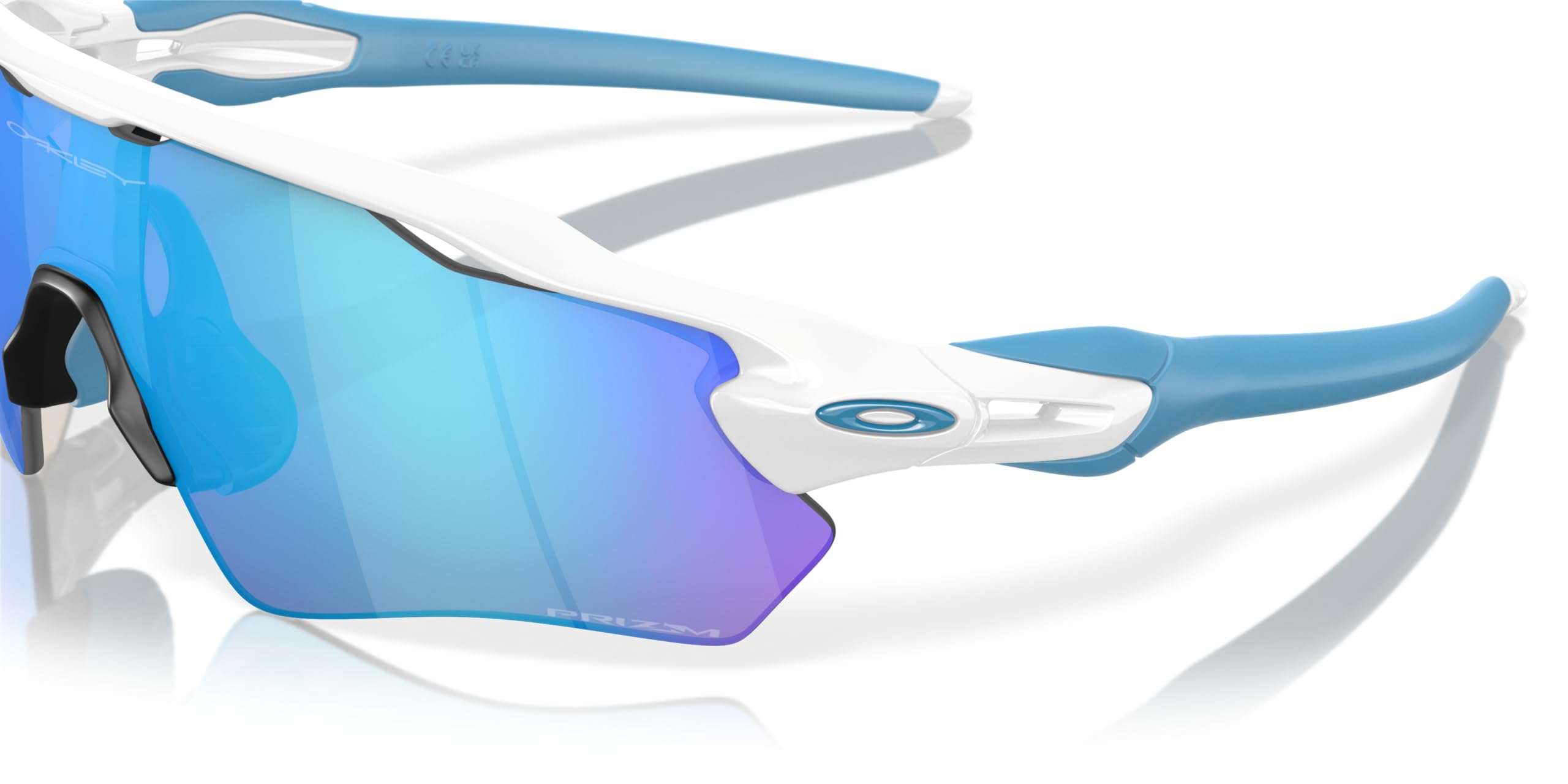 Oakley sunglasses worn by child cyclist demonstrating stability during movement
