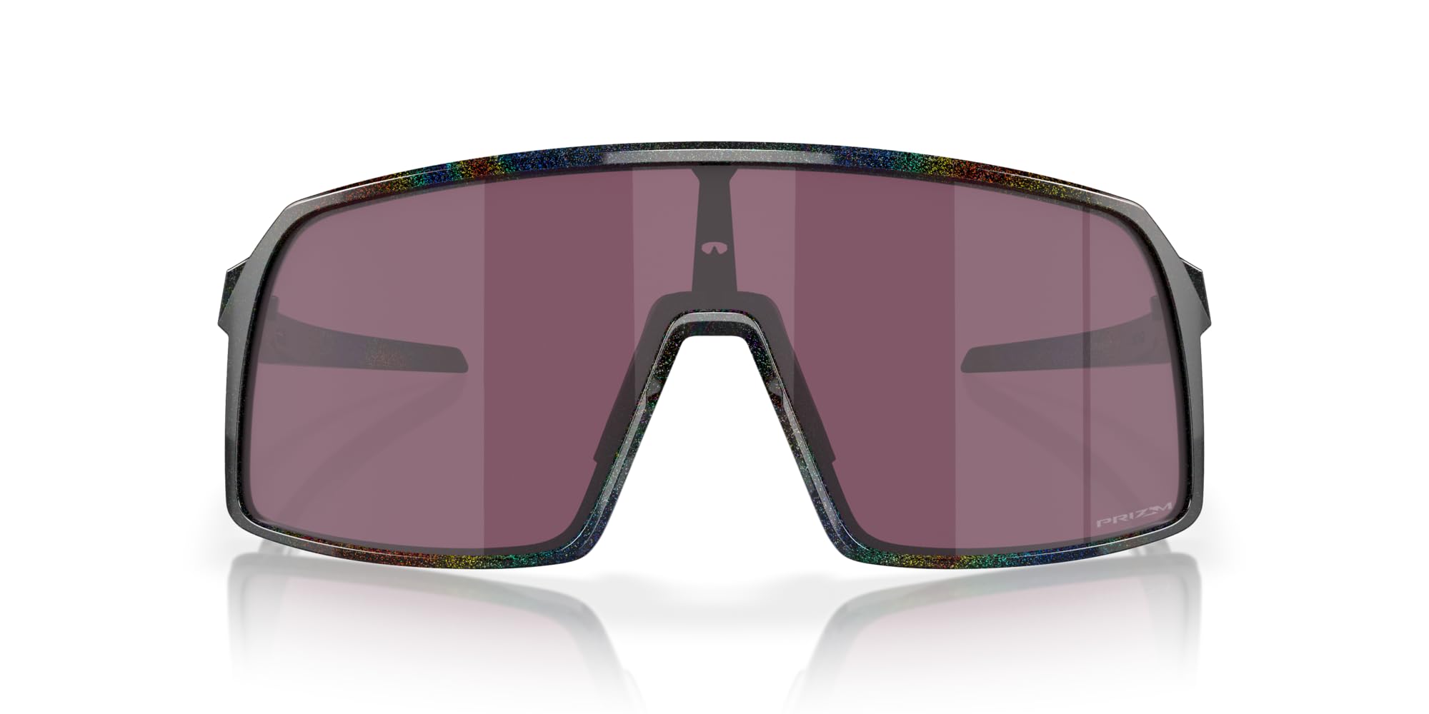 Oakley Sutro front view showing Prizm Road Black lens and full coverage benefit