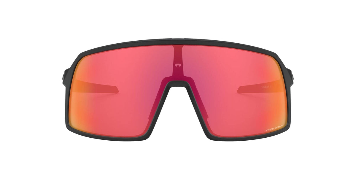 Oakley Sutro S front view matte black showing bold coverage and style