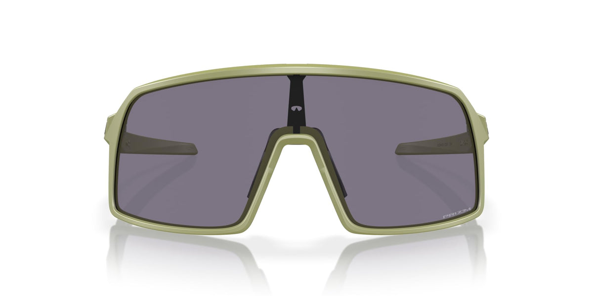 Oakley Sutro S front view matte fern frame showing bold shield and style benefit