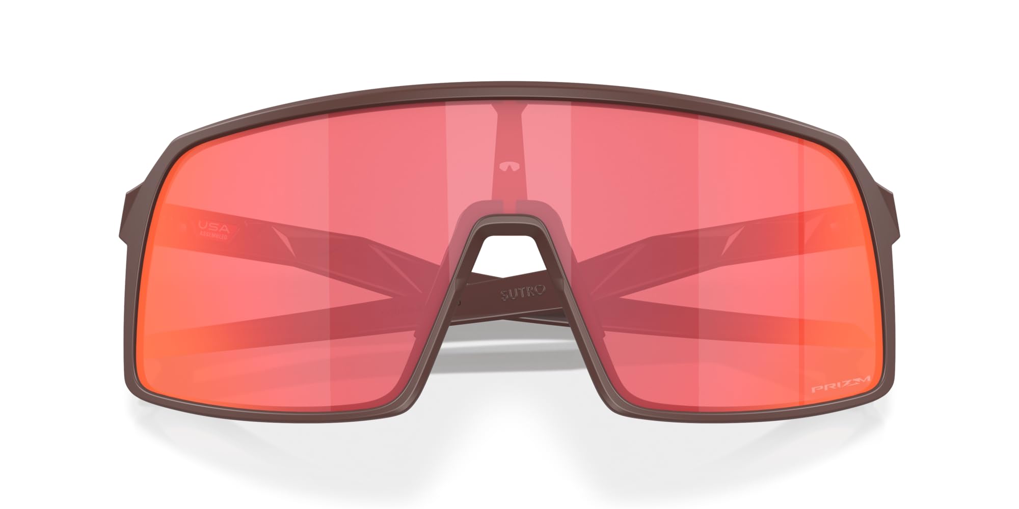 Oakley Sutro size comparison handheld to show scale and lightweight O-Matter frame
