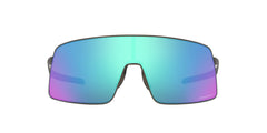 Oakley Sutro TI front view in satin lead showing bold shield lens and modern fit