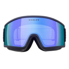 Oakley close-up of Violet Iridium lens showing contrast-enhancing coating benefit