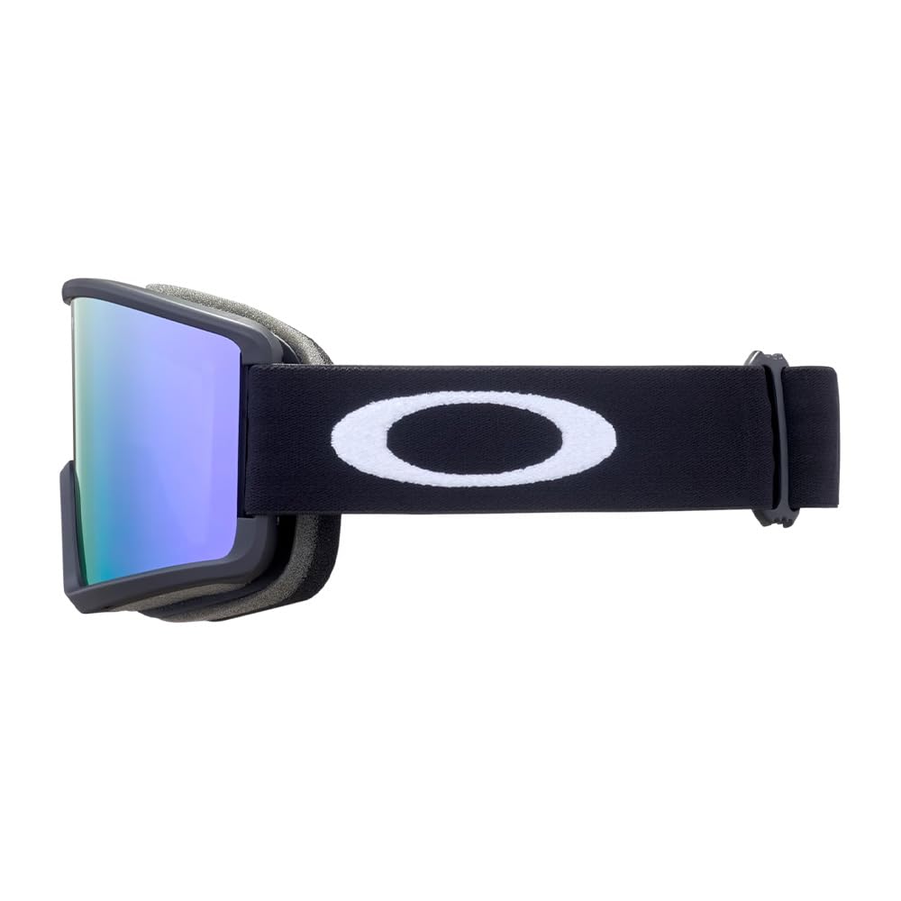 Oakley goggles held next to hand showing medium size and fit scale benefit
