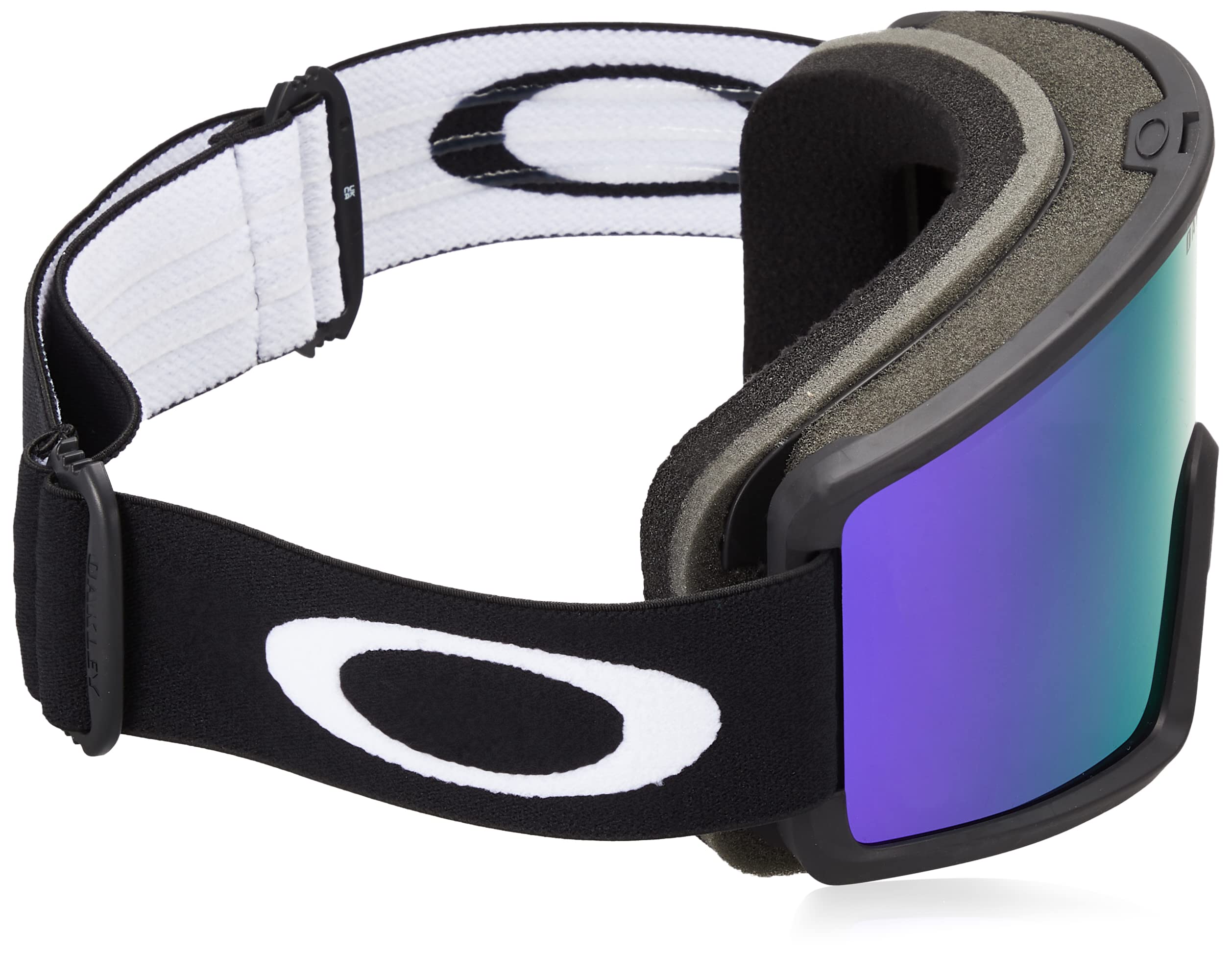 Oakley strap detail with silicone lining showing anti-slip stability under helmets