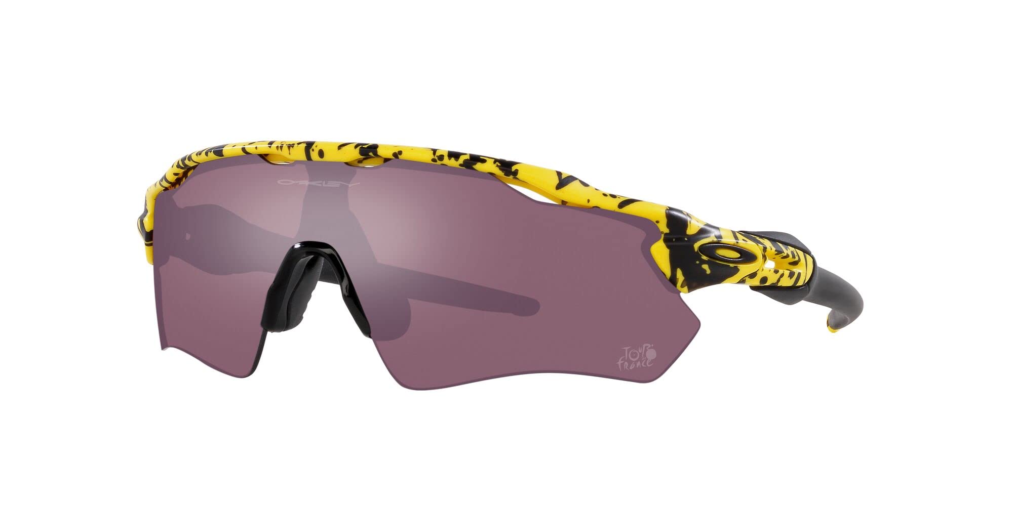 Oakley Tdf splatter frame detail highlighting texture and stylish contrast