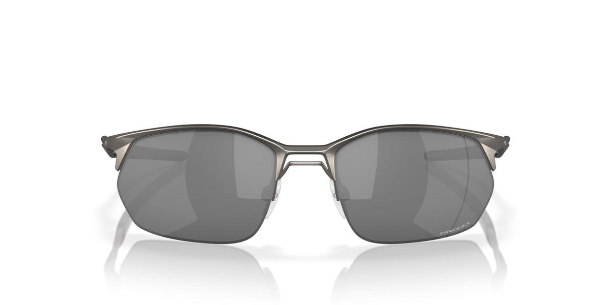 Oakley Wire Tap 2.0 front view showing matte gunmetal frame and stylish shape