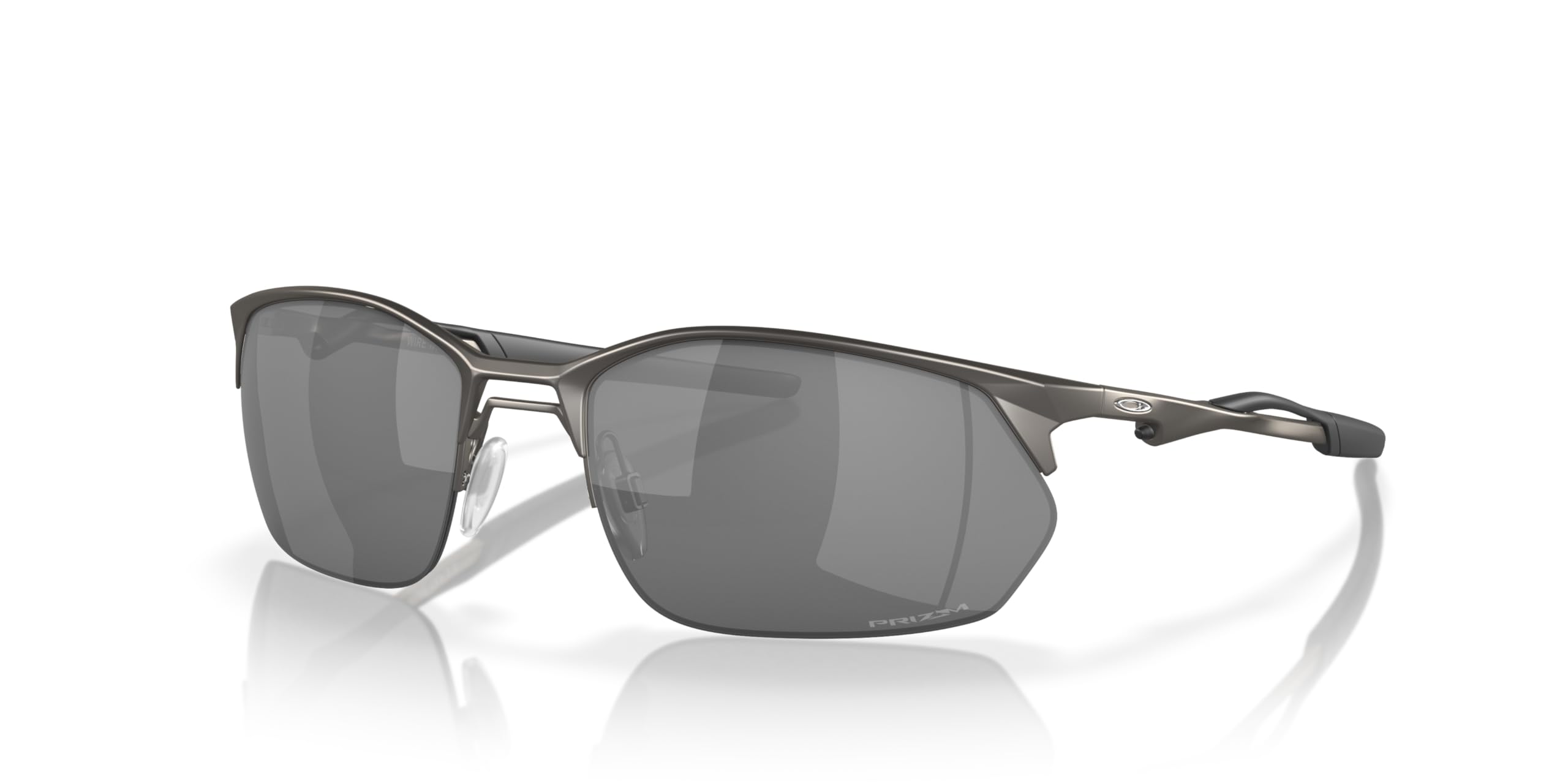 Oakley Wire Tap 2.0 PRIZM Black lens close-up enhancing contrast and clarity