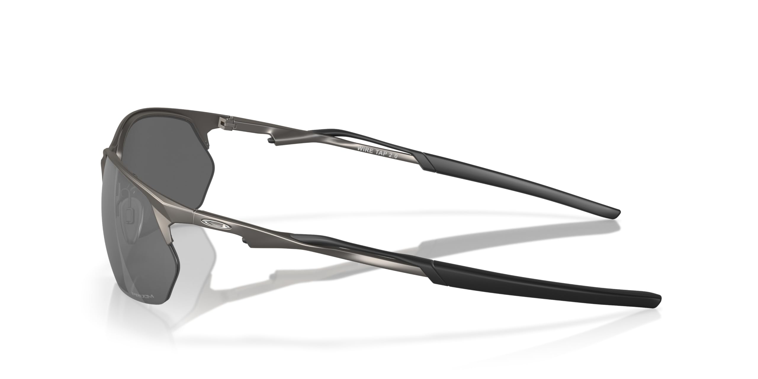 Oakley Wire Tap 2.0 side profile highlighting C-5 alloy strength and fit benefit