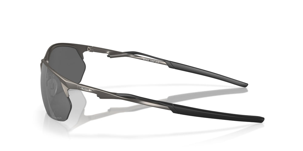 Oakley Wire Tap 2.0 side profile highlighting C-5 alloy strength and fit benefit