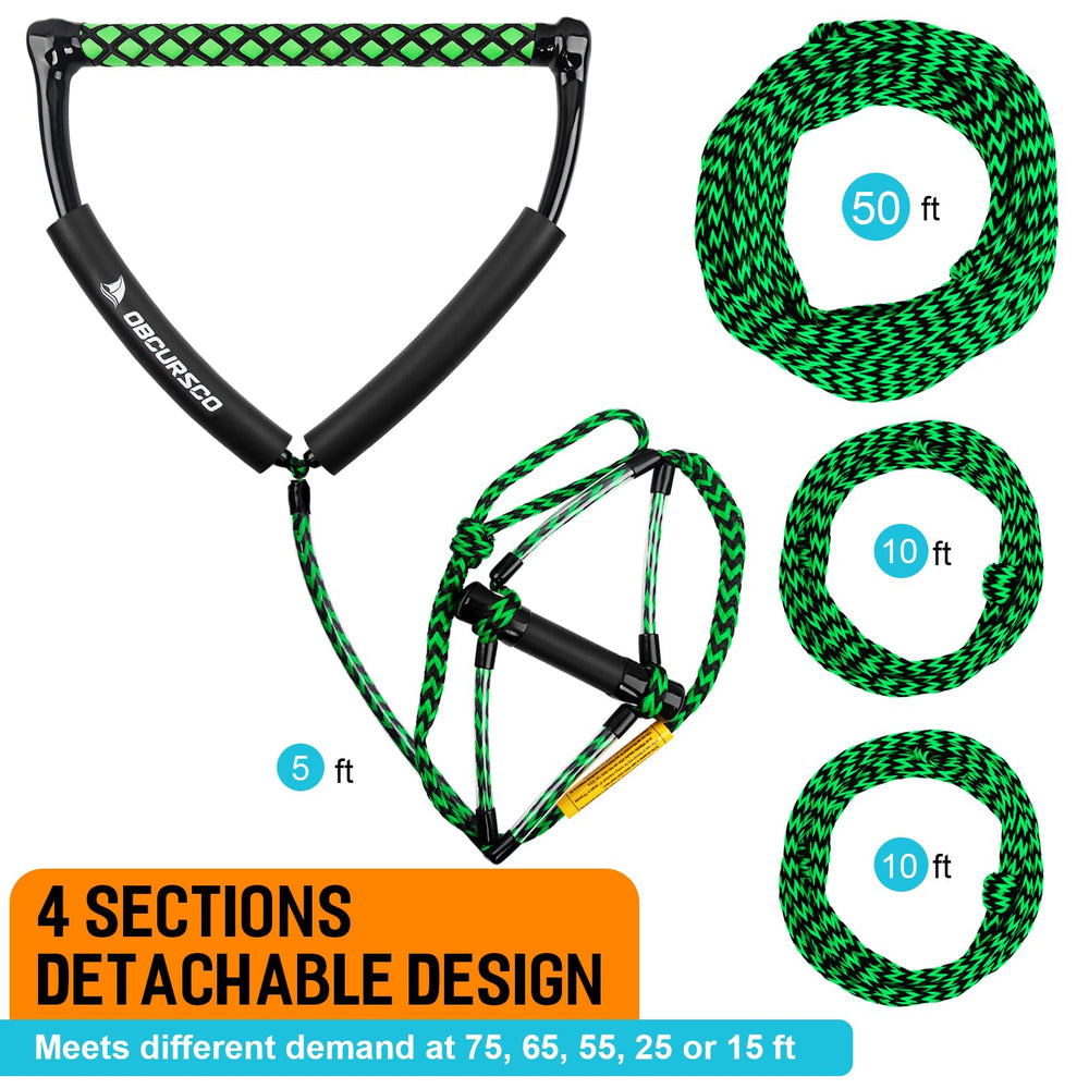 Obcursco adjustable length markings showing quick setup and versatility