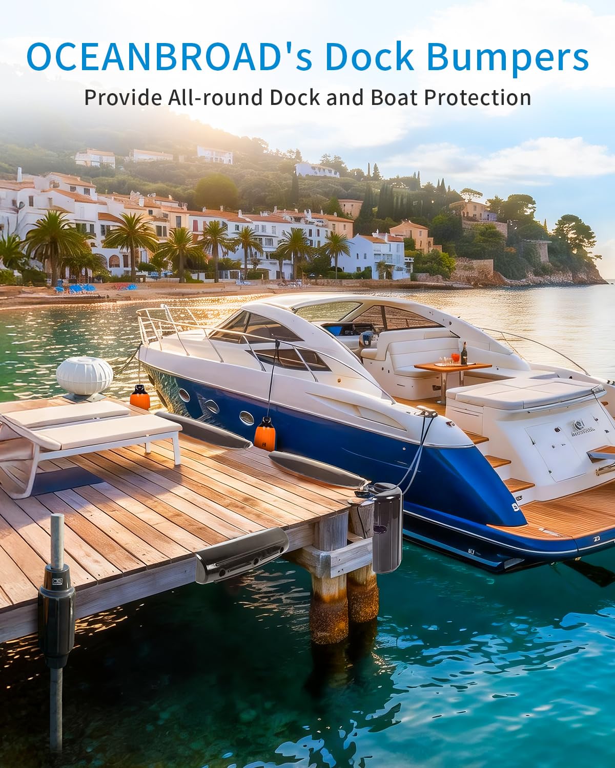 OCEANBROAD stainless steel screws and washers included for corrosion resistance