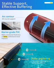 OCEANBROAD bumper mounted on dock edge demonstrating impact protection