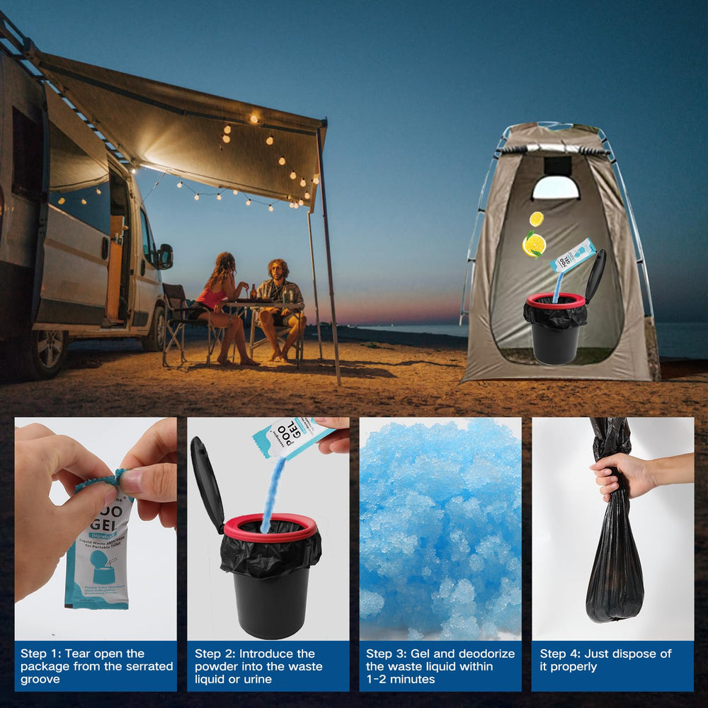 oceanengine camping scene showing product used for outdoor sanitation
