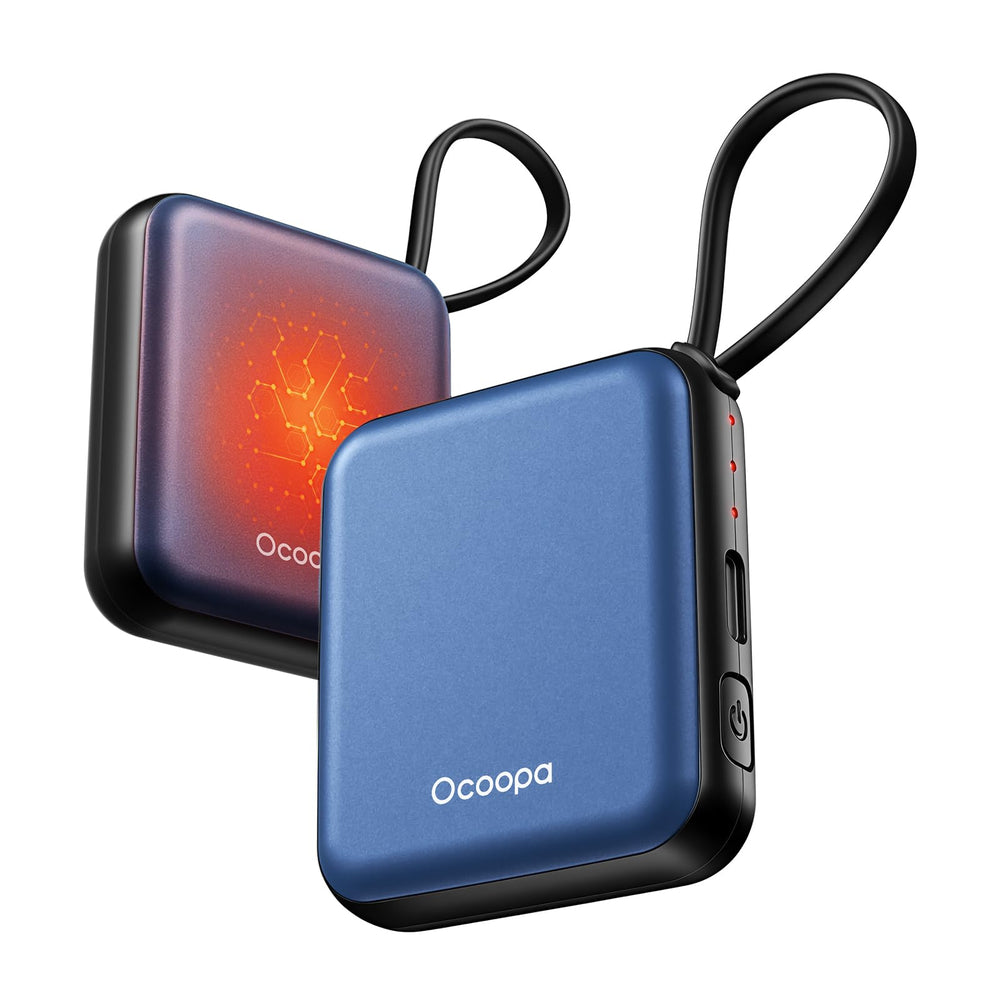 OCOOPA UT5 front view showing compact design and button, fast warm-up benefit