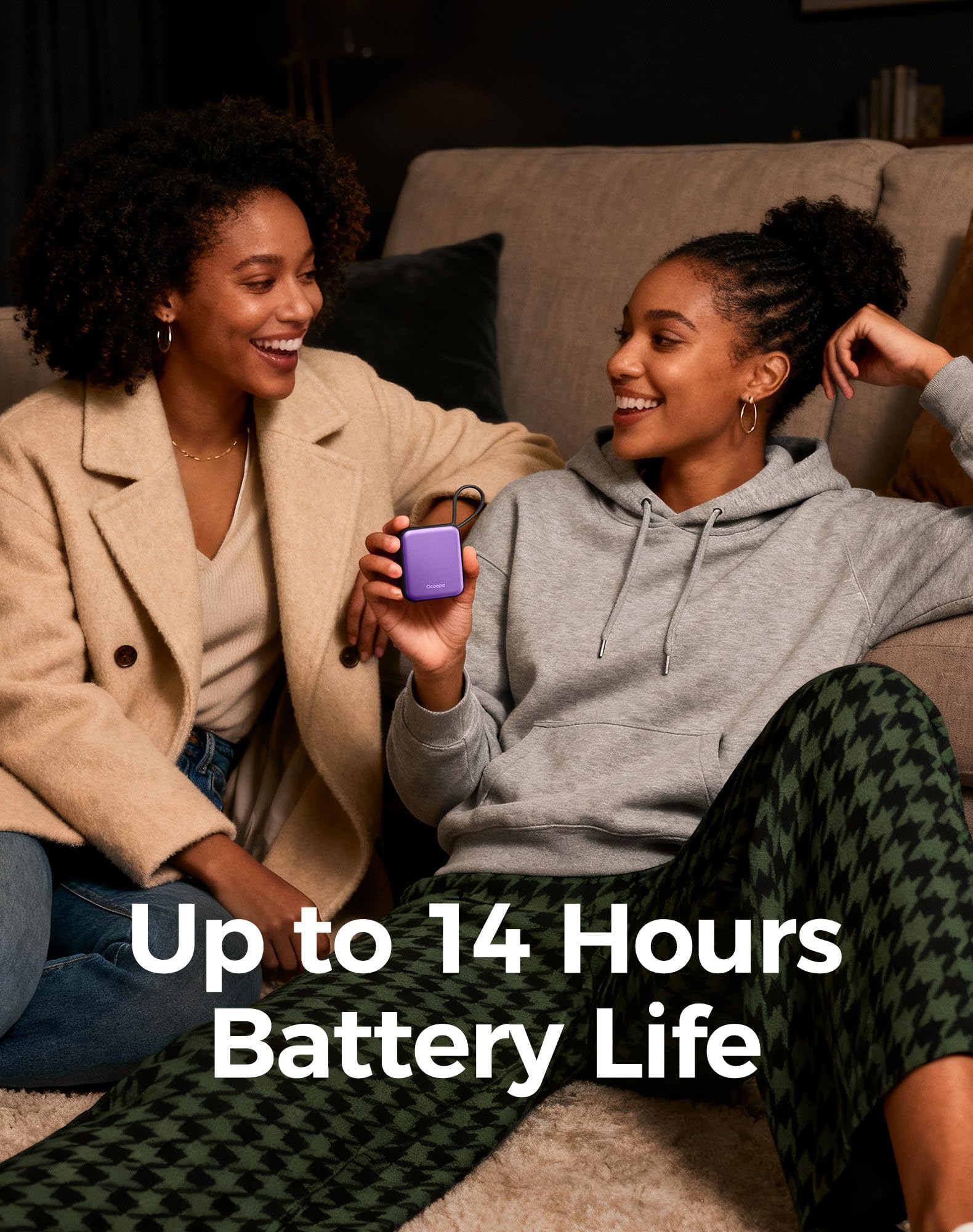 OCOOPA UT5 Nano connected to USB charger for fast recharging