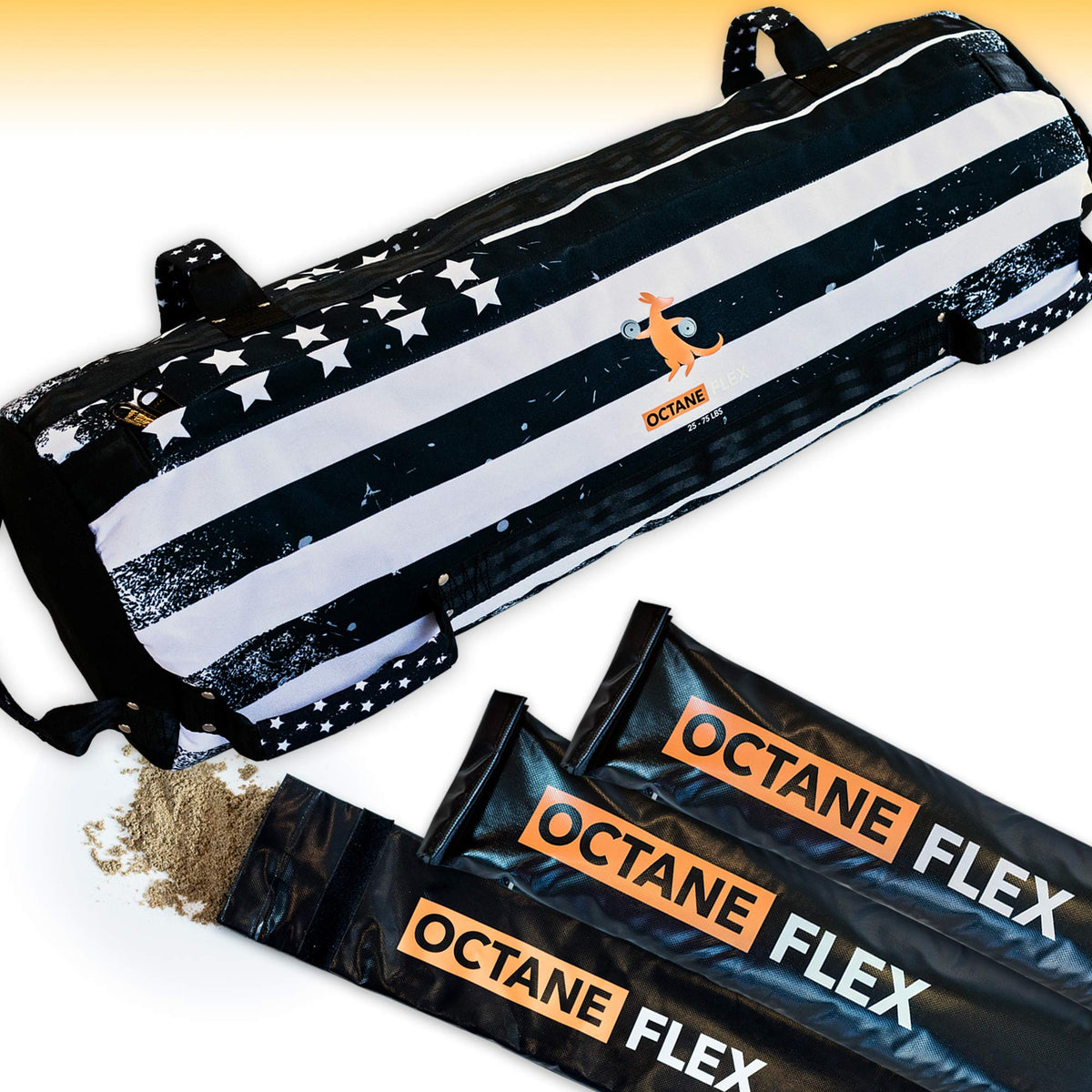Octane Flex front shell with American flag showing durability and style