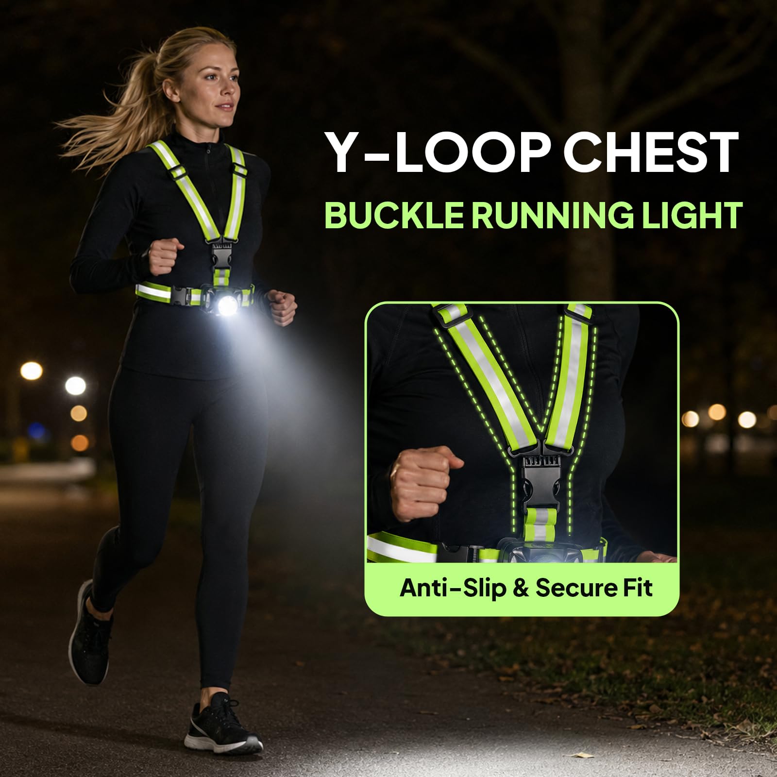 ODCPN close-up Y-shaped ring buckle preventing chafing and shift