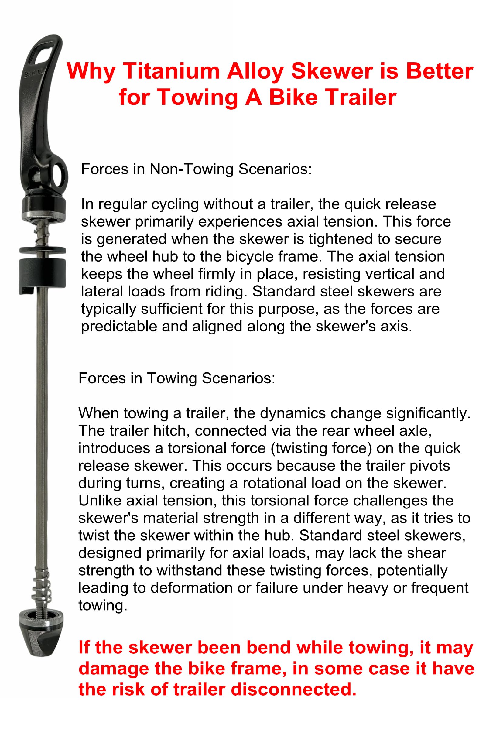 ODIER hitch installed on Thule Chariot demonstrating quick secure connection