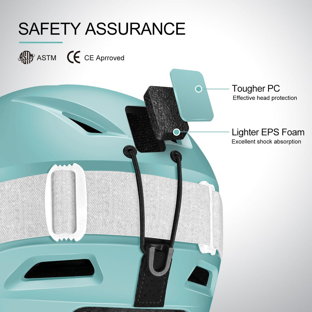 Odoland padded carry bag storing helmet and goggles for easy transport