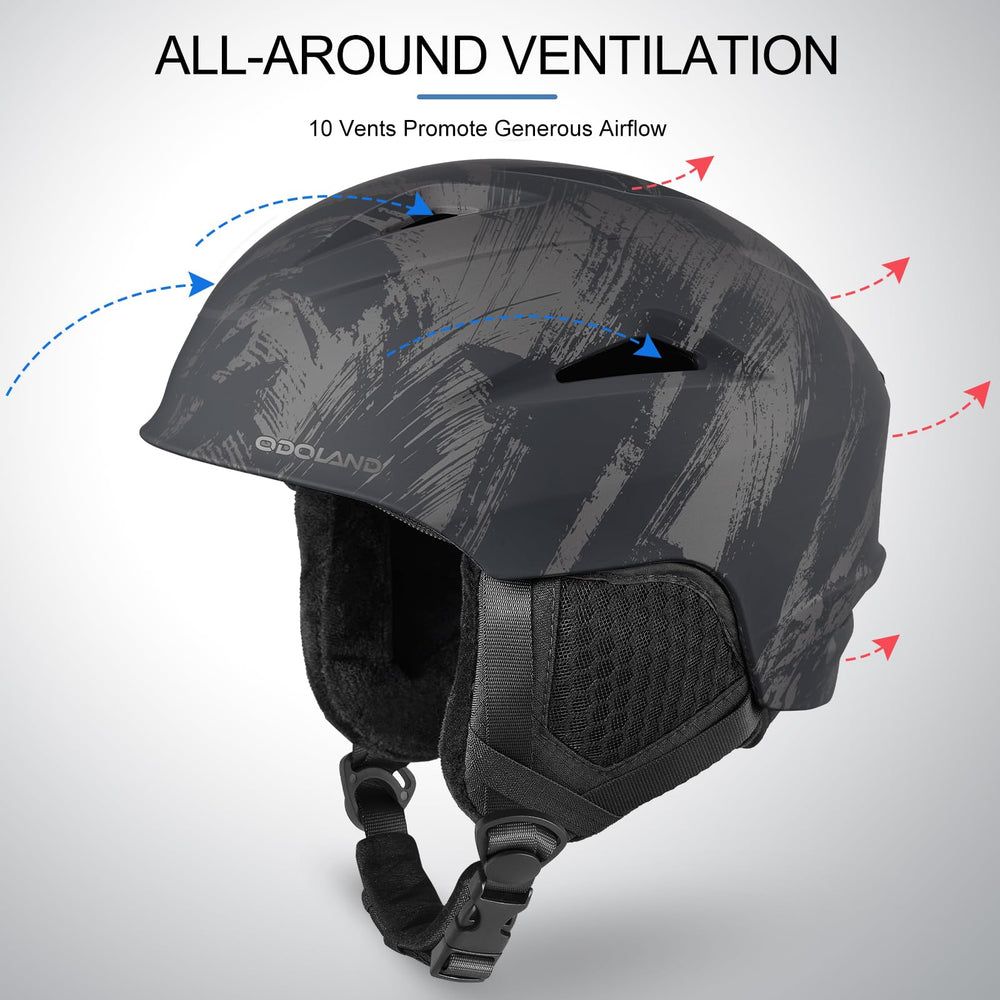 Odoland detachable earmuff and liner detail showing customizable comfort benefit