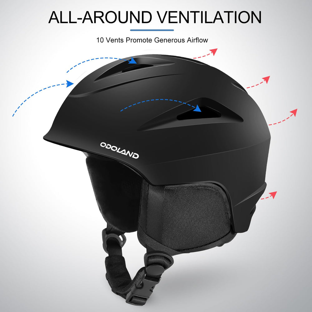 Odoland removable earmuffs detached showing warmth customization