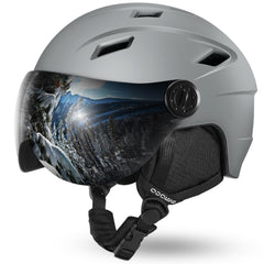 Odoland front view helmet with visor showing protection and integrated design