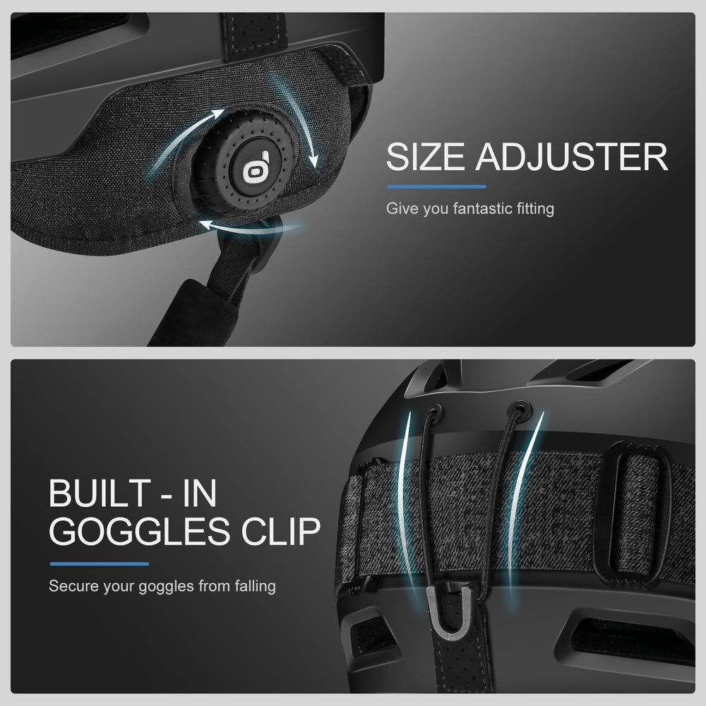 Odoland goggles front lens showing anti-fog vision benefit
