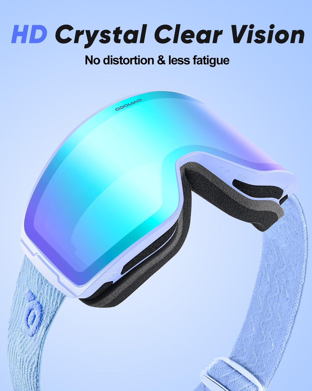 Odoland goggles packaging with included accessories illustrating ready-to-use convenience
