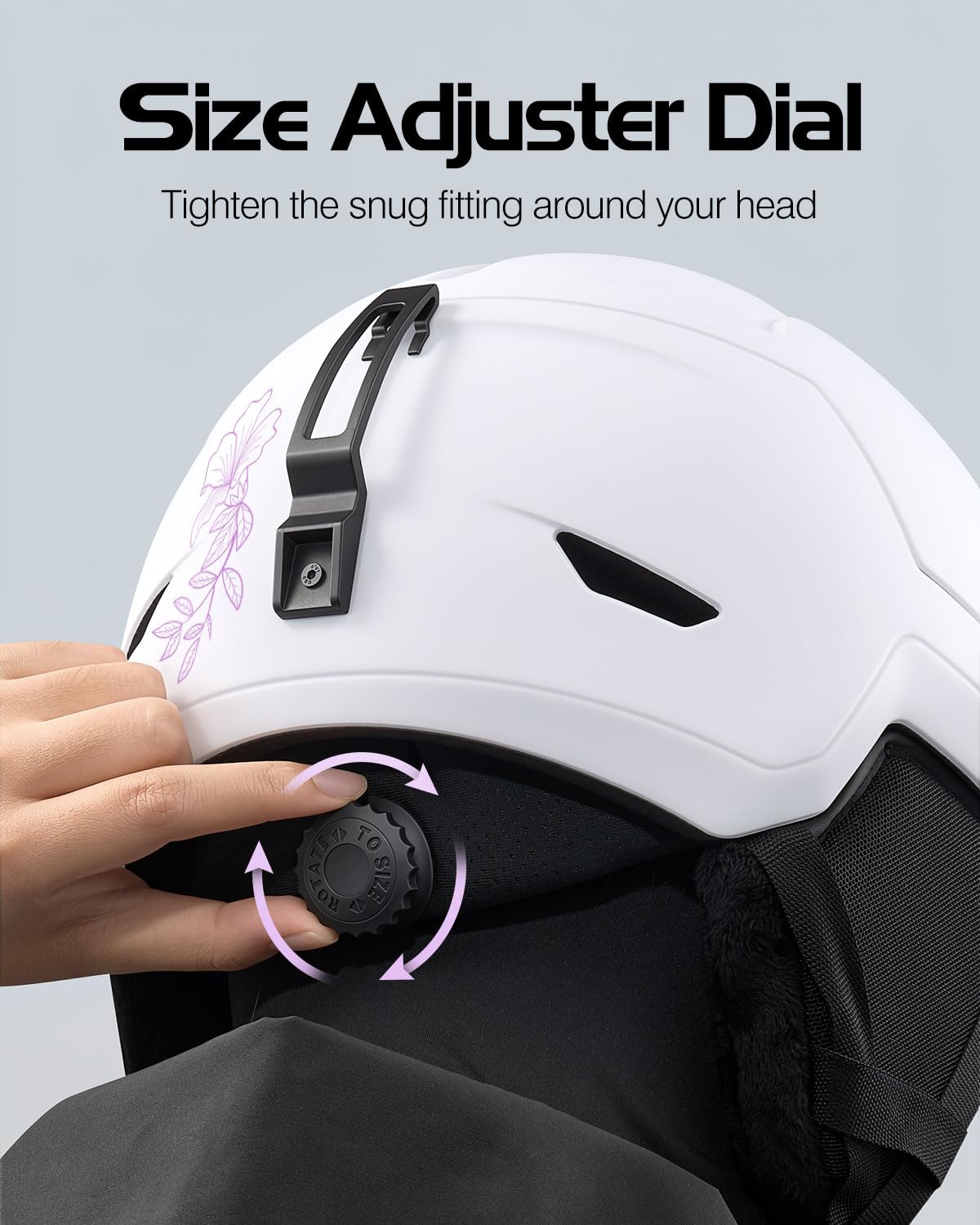 Odoland helmet with included drawstring bag for travel and storage protection