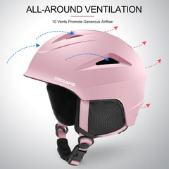 Odoland helmet interior liners and earmuffs showing removable padding for warmth