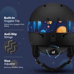 Odoland removable liner and ear pads for warmth and easy cleaning