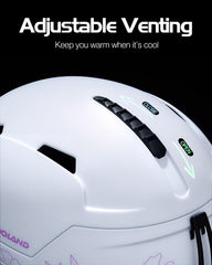 Odoland helmet top vent closeup highlighting slide-adjust airflow control