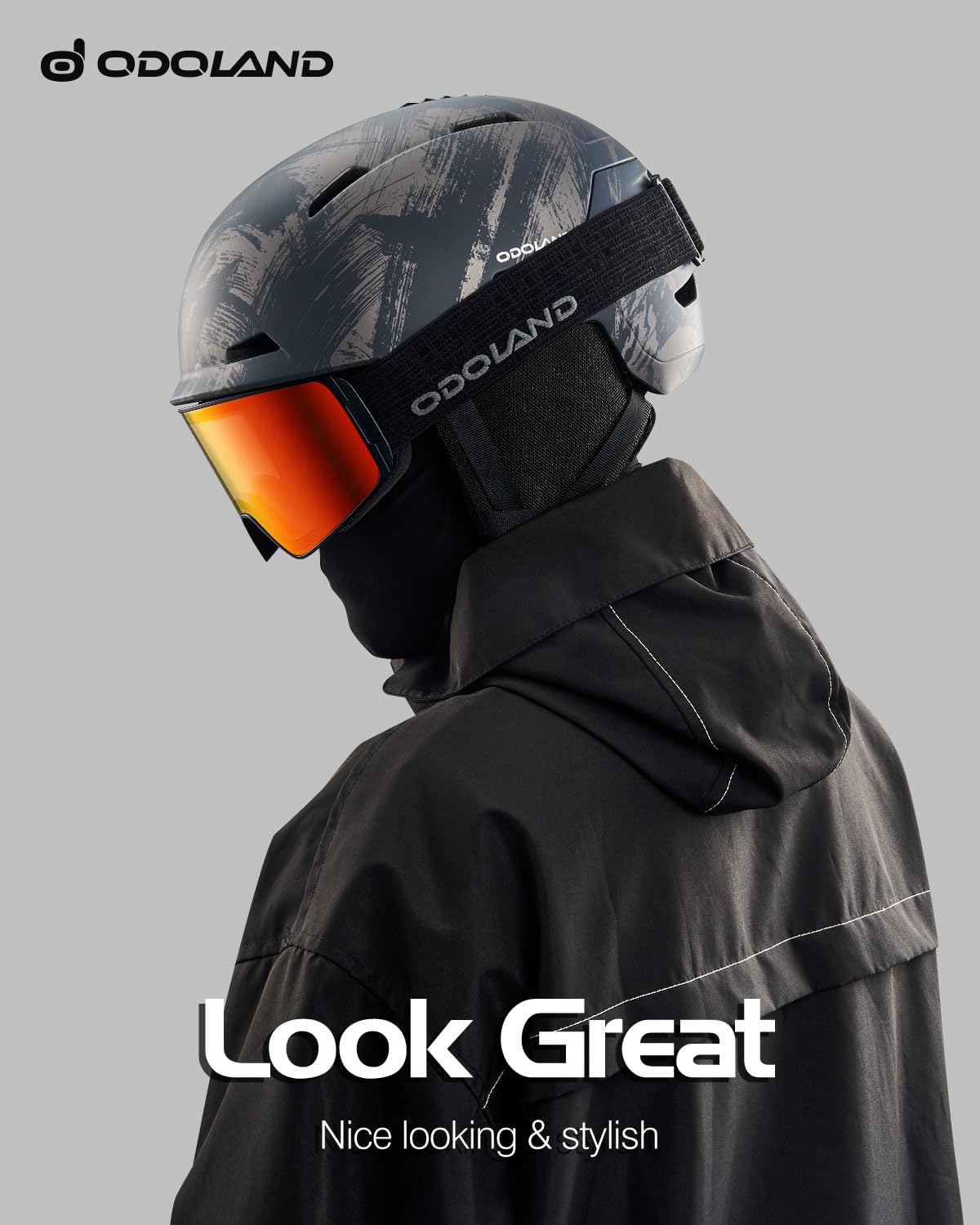 Odoland helmet top vent detail illustrating adjustable airflow benefit
