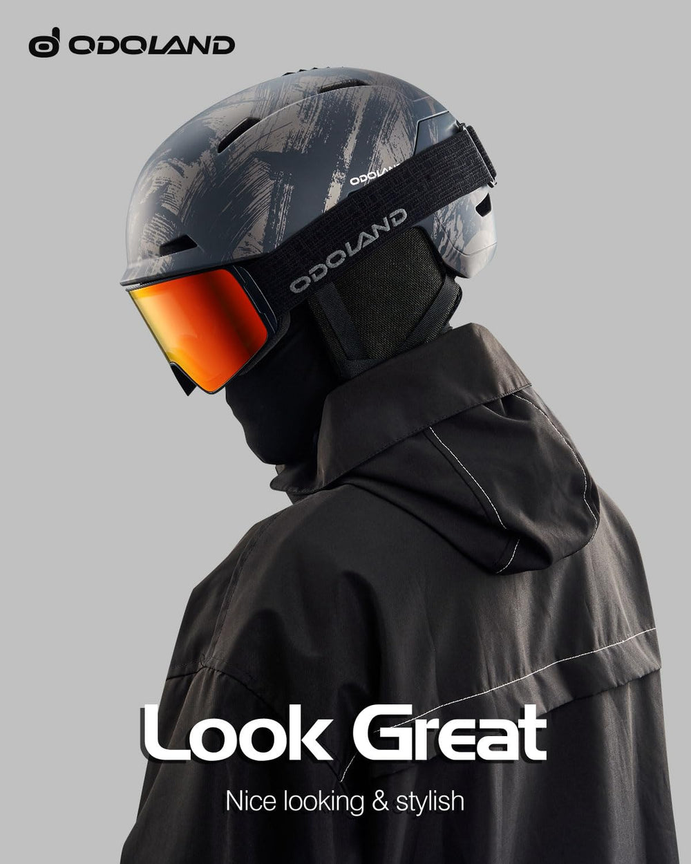 Odoland helmet top vent detail illustrating adjustable airflow benefit