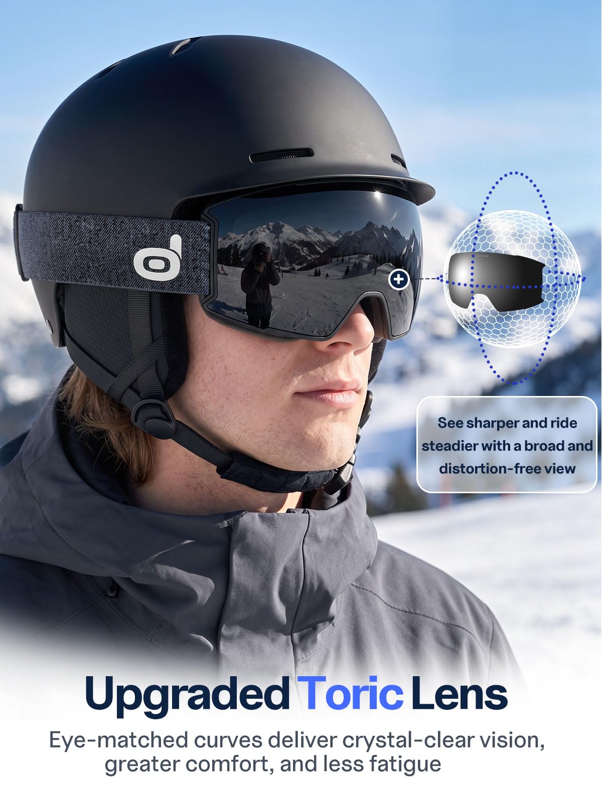 Odoland interchangeable lenses set with bonus yellow lens for changing light