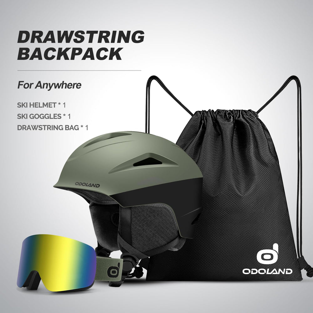Odoland helmet size and scale compared to hand for fit assurance