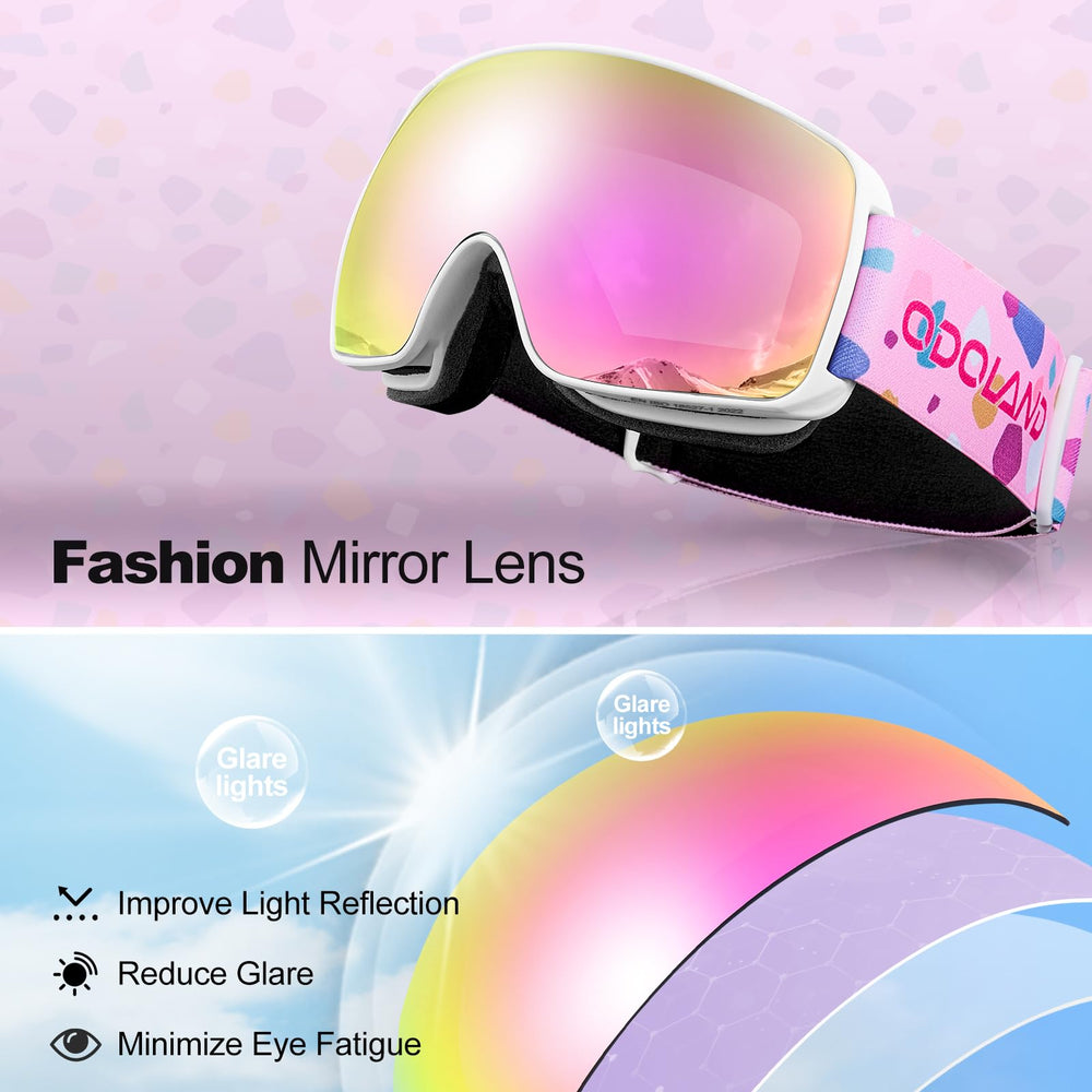 Odoland size comparison with glasses showing OTG fit and comfortable over-glasses wear