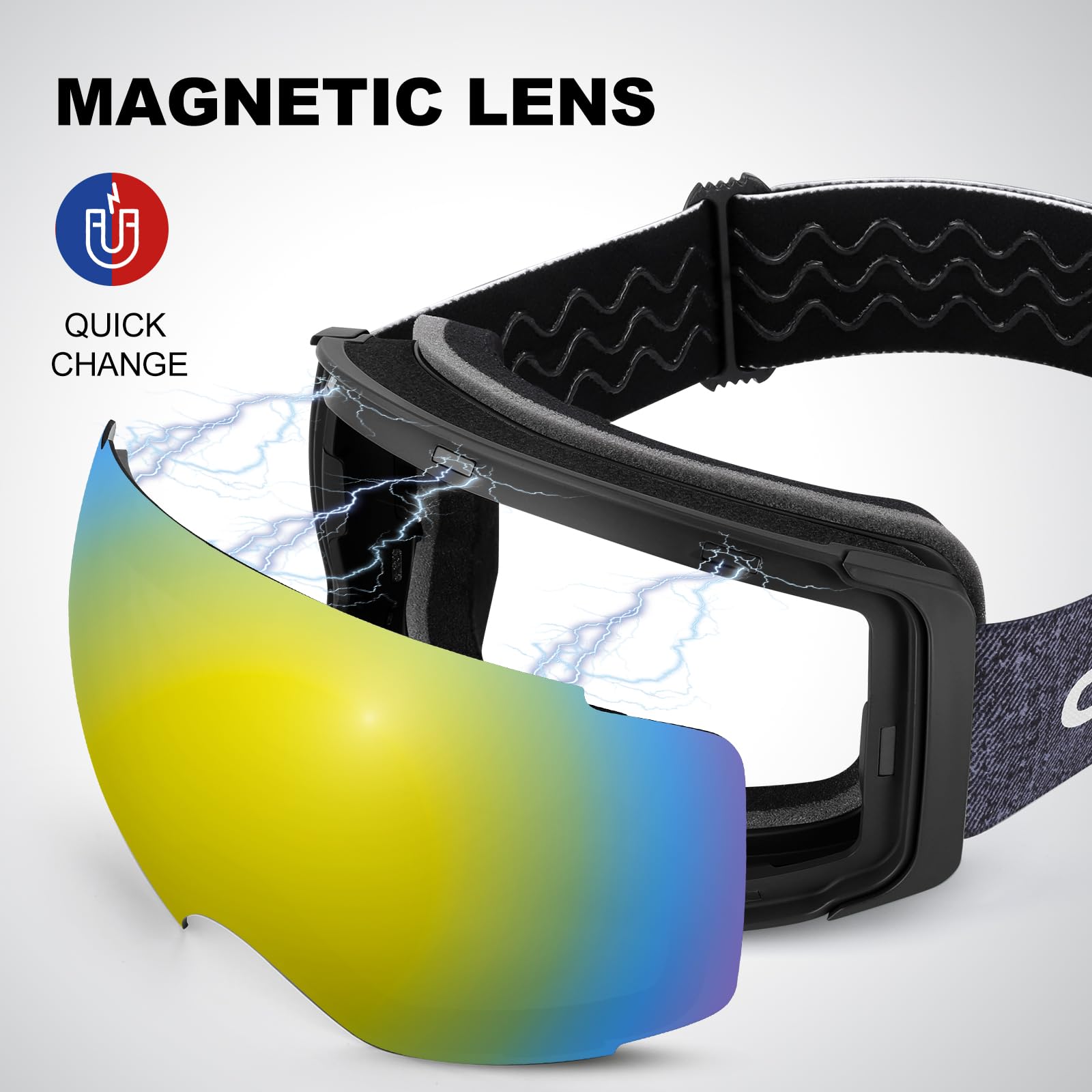 Odoland yellow bonus lens detail showing improved low-light visibility