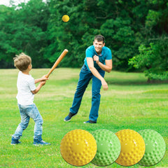 Oeab ball being launched from a pitching machine demonstrating reliable feed