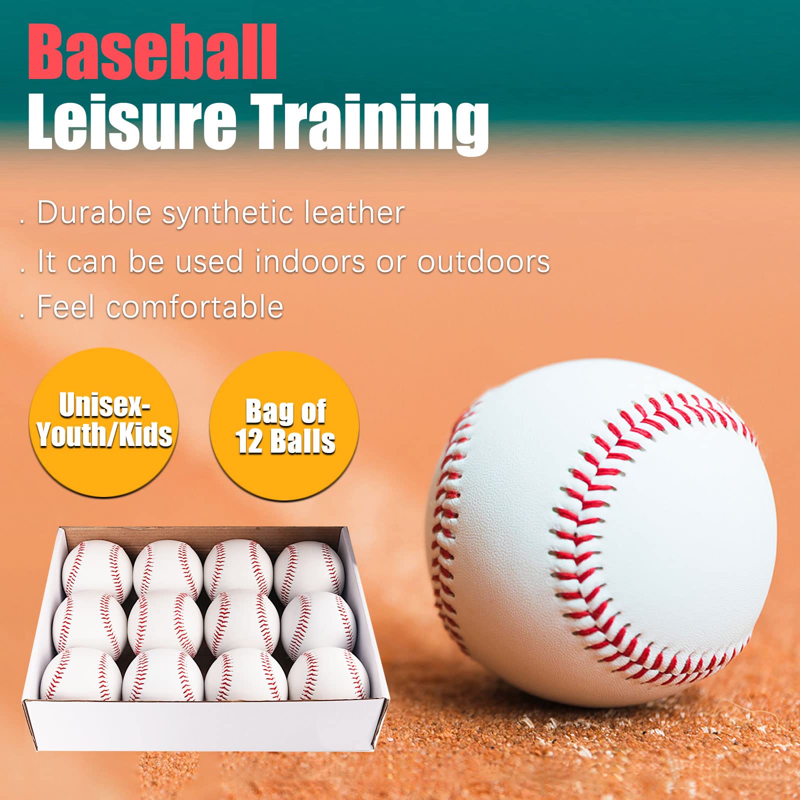 Oeab baseball used in youth practice showcasing realistic performance