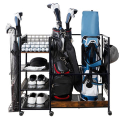 OEERDER front view showing two golf bags neatly stored and organized
