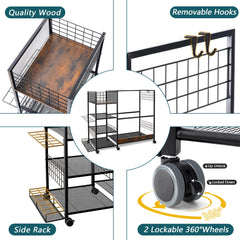 OEERDER mesh shelf with golf balls and accessories for tidy containment