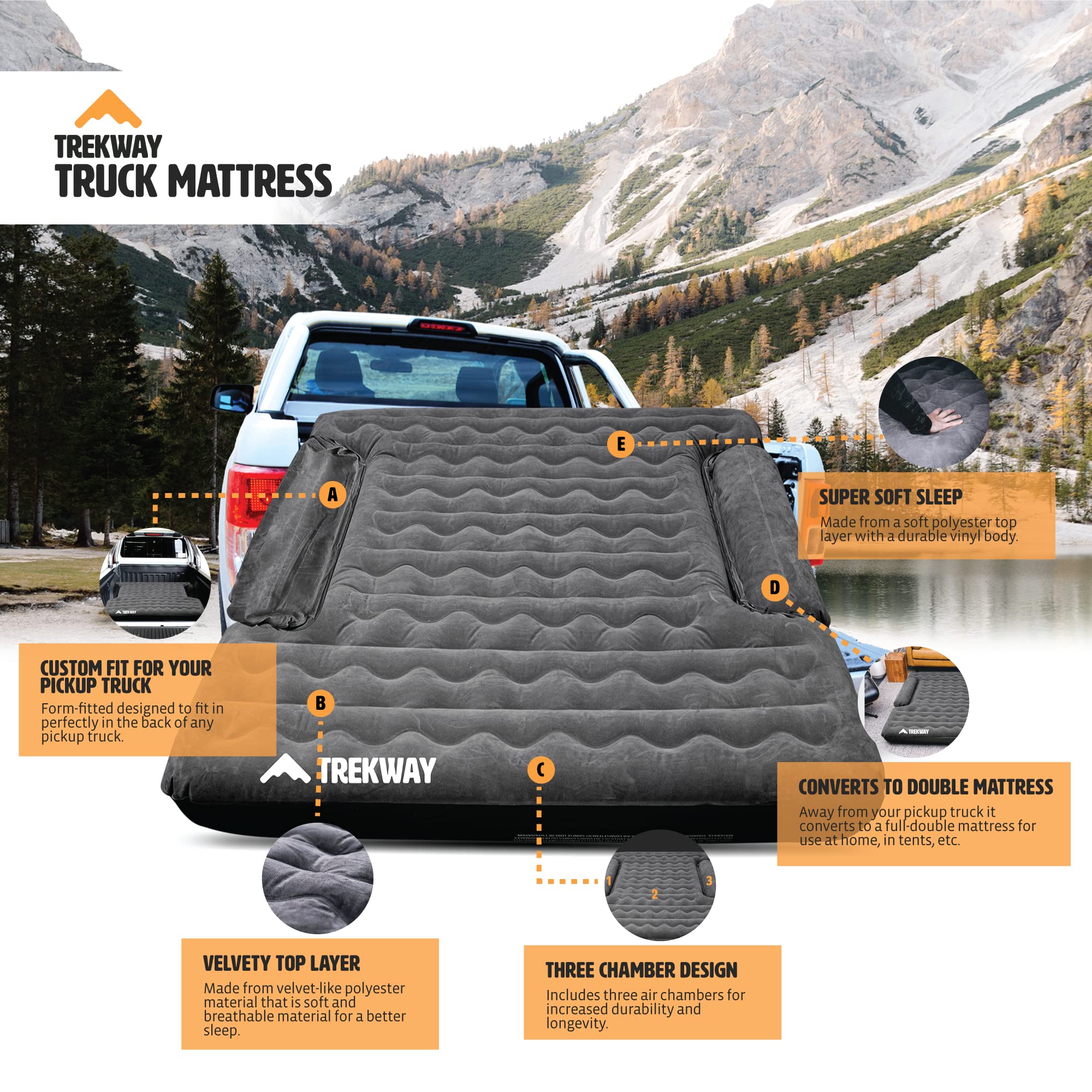 Offroading Gear close-up of wheel well fit maximizing sleeping area