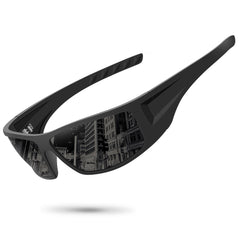 Ofwin front view black frame showing sleek shape and secure wrap fit