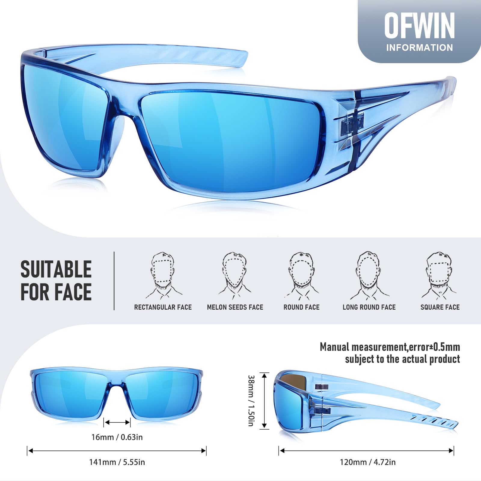 Ofwin worn by driver illustrating improved road visibility and reduced windshield glare