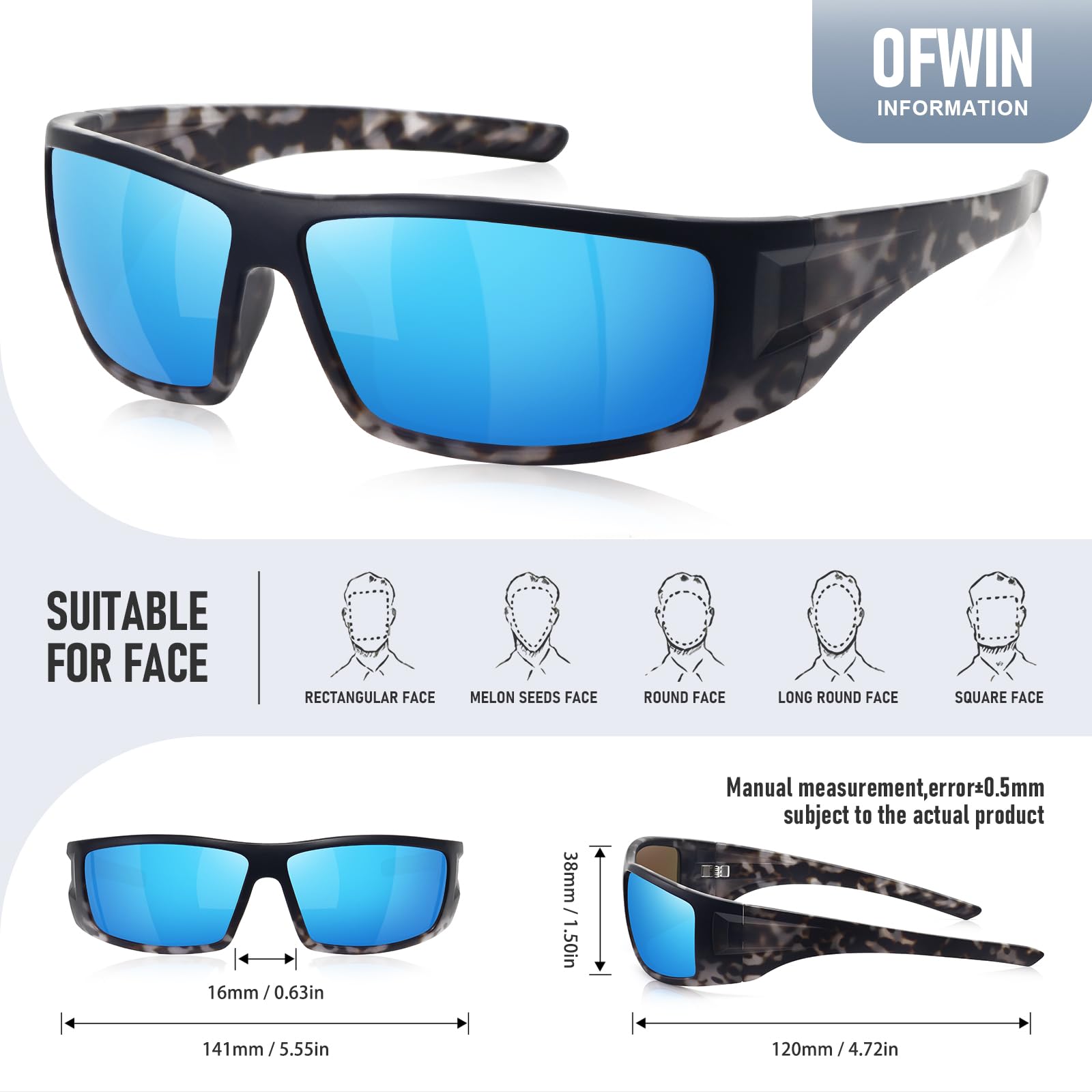 Ofwin sunglasses worn while driving demonstrating glare reduction benefit