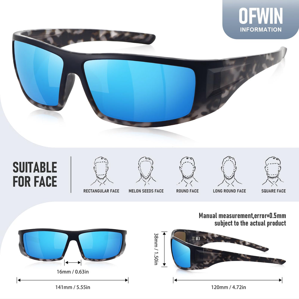 Ofwin sunglasses worn while driving demonstrating glare reduction benefit