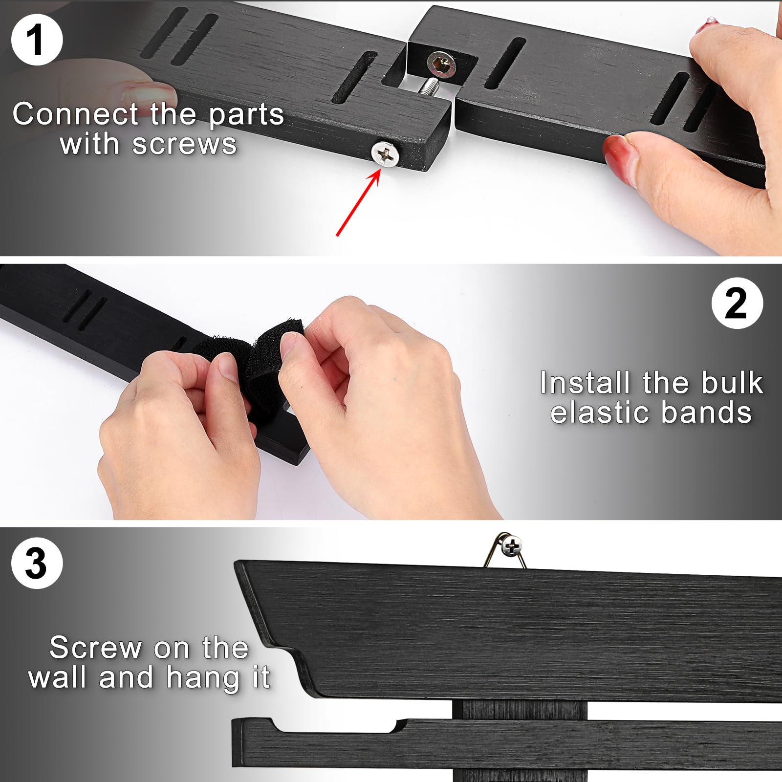 OGANAZI detachable slat assembly demonstrating quick tool-free setup