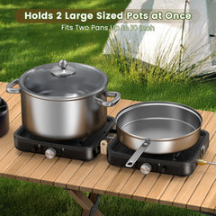 OGERY close-up smooth griddle side for eggs and even cooking surface